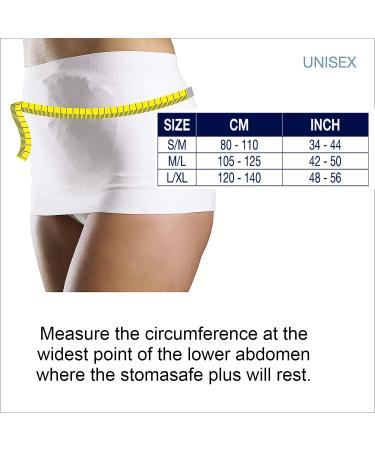 Corsinel Stomasafe Plus Belly Bandage - Secure Stoma Bag Fixing | Elastic Support for Increased Activity | Black S/M - Buy Online on GoSupps.com