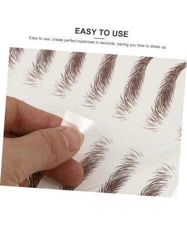 PLAFOPE 6d Eyebrows Stickers 9 sheets Temporary Hairlike Lady Waterproof Eyebrows False Transfer Transfers Brow Stickers - Buy Online on GoSupps.com