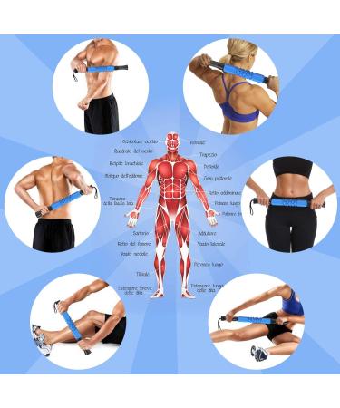 Sportneer Muscle Roller Stick - Handheld EVA Foam Roller for Athletes | Relieve Muscle Soreness and Tightness | Leg and Back Recovery Tool - Buy Online on GoSupps.com