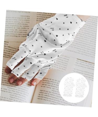 minkissy 2 Pairs Nail Gloves Touchscreen Gloves Manicure Gloves Fingerless Anti Uv Glove Uv Gloves Nails Gel Nail Gel Fingerless Gloves for Women Uv Protection Polyester Grill Lamp Pattern 24x13cm - Buy Online on GoSupps.com