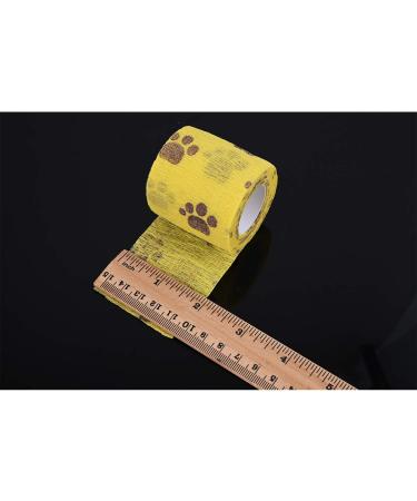 3 Rolls Pet Vet Wrap Self Adhesive Pet Elastic Bandage Vet Wrap Tape for Wrist Ankle Sprains & Swelling 3 Colors with Dog Paw Pattern - Buy Online on GoSupps.com