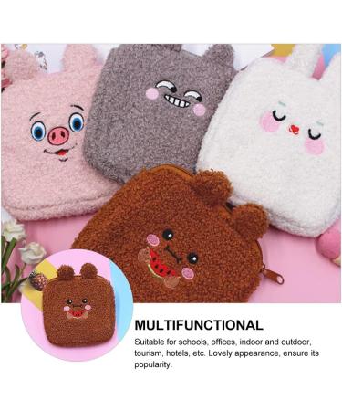 Exceart 4PCs Plush Sanitary Napkin Storage Bags - Portable Menstruation Pad Zipper Bags for International Shipping - Buy Online on GoSupps.com