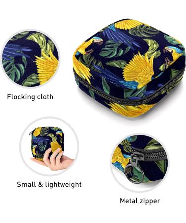 Shop Women's Bonds Storage Pockets - Portable Parrot Pattern Period Kit & Feminine Product Bag - Buy Online on GoSupps.com
