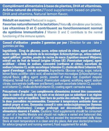 La Fabrique des Mamans - Breastfeeding - Gummies Dietary Supplement - Boosts lactation - Reduces Fatigue - Fennel DHA Maca Vitamin C and D - Made in France - 42 Gummies - Buy Online on GoSupps.com