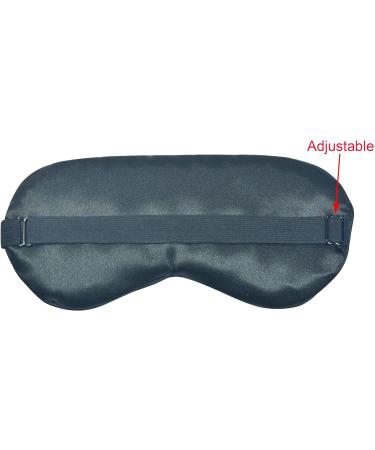 Super Soft Adjustable Sleep Mask for Men and Women - Lightweight Eye Mask for Better Sleep (Black) - Buy Online on GoSupps.com
