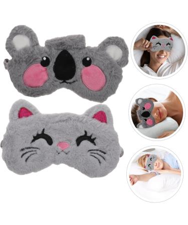 FOMIYES Sleep Masks & Eye Covers - 6 Pcs Light Blocking Eye Shades for Men & Kids - Plush Bunny Animal Design - Ideal for Travel & Sleeping - Buy Online on GoSupps.com