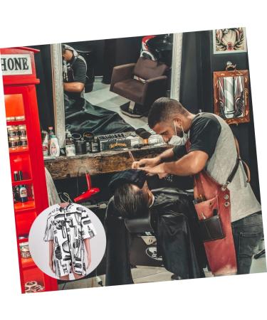 Beatifufu Hair Cutting Technician in Hairdressing Overalls Outfits for Men Hair Apron Vest Ladies Blouses Hair Cutting Cape Jackets Womens Jacket Coats Short Sleeve Work Clothes White Fiber - Buy Online on GoSupps.com