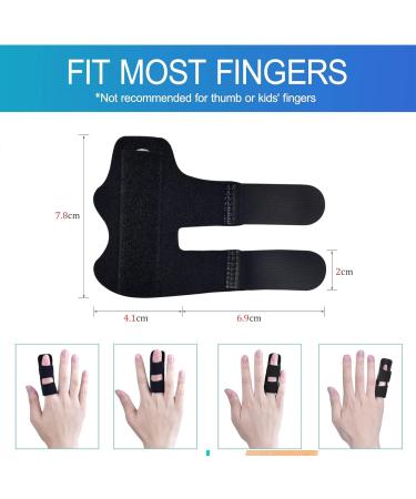 Euioocctory Finger Rail Set - 3 Adjustable Bandages for Sprains Arthritis & Tendon Inflammation | Unisex | Durable Aluminum Design - Buy Online on GoSupps.com