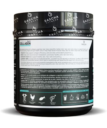 SASCHA FITNESS Hydrolyzed Multi Collagen - Unflavored - 14.69 Oz. - Buy Online on GoSupps.com