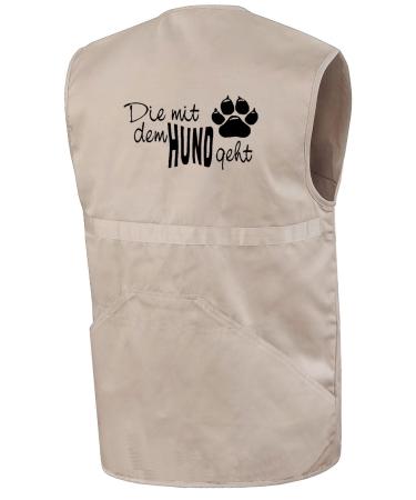 Bimaxx dog sports vest | The one that goes with the dog | Training vest | Vest for dog walkers L beige