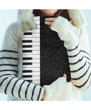 Heat Bottle with Music Piano Buttons | Fluffy Cover 2L Capacity Hot Water Bottle for Pain Relief & Cozy Nights - Buy Online on GoSupps.com