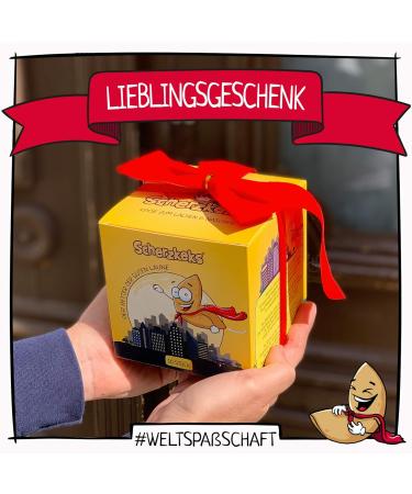 Buy Scherzkeks 10er Box - 10 Funny Joke Cookies Gift Pack Made in Germany for Birthdays JGA Family Celebrations & Holidays - Buy Online on GoSupps.com