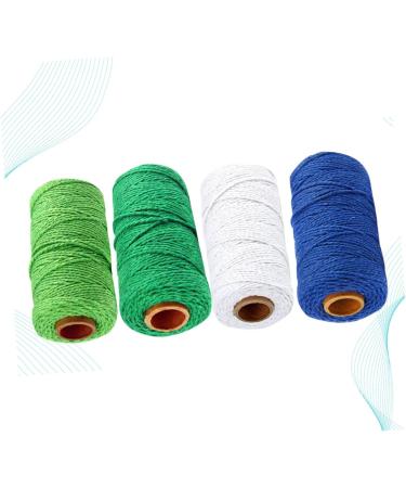 Coheali 12 Rolls Braided Cotton Rope - Natural Cotton Knitting & Macrame Cord for Tinkering - Elastic Ear Cable Fine Rope - Buy Online on GoSupps.com