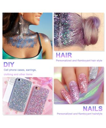 Uraqt Body Glitter Gel | Chunky Sparkling Glitter for Face Hair & Lips | Festival Makeup - Buy Online on GoSupps.com