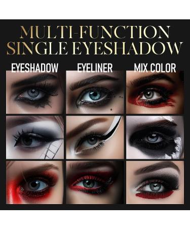 BEPHOLAN Matte Eyeshadow Palette - Red, White, Black | High Pigment Eyeshadow for Gothic Vampire Makeup - Buy Online on GoSupps.com