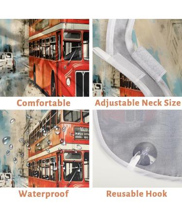 City Double Decker Bus Beard Bib Apron | Beard Hair Catcher for Men | Perfect Gifts for Dad Father's Day Anniversary Christmas - Buy Online on GoSupps.com