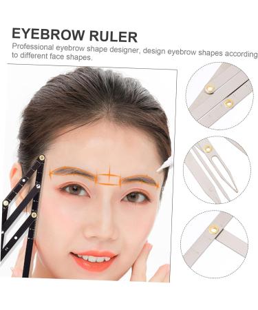 Didiseaon 2pcs Eyebrow Scale Mini Tools Metal Eyebrow Ruler Eyebrow Measurement Tool Miss Eyebrow Trimming Set - Buy Online on GoSupps.com