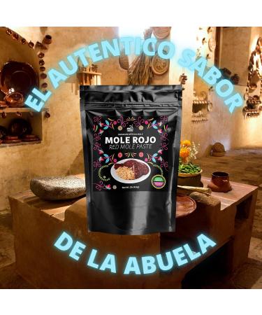Yerbero Red Mole Paste 1.1lb | Authentic Oaxacan Artisan Mole Rojo | Premium Quality Ingredients | All Natural, No GMOs | Imported from Oaxaca, Mexico - Buy Online on GoSupps.com