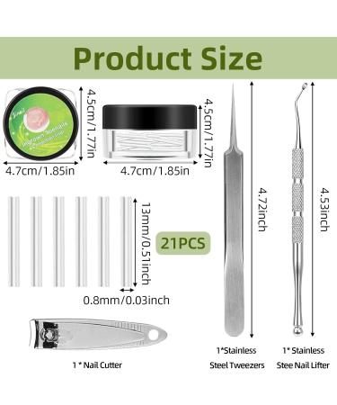 (12 +3) Ingrown Toenail Correction Treatment Kit Toenail Straightener Strips Recover Clips Plastics Ingrown Toenail Correction Strips Brace Kit for Women Men Ingrown Thick Nail - Buy Online on GoSupps.com