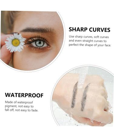 FOMIYES 10pcs Imitation Eco Eyebrow Sticker Stickers 4d Eyebrow Transfers Black Imitation Eyebrow - Buy Online on GoSupps.com