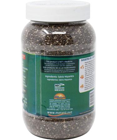 Metztli Chia Seeds 13 oz - Superfood | Source of Fiber | Gluten-Free, Sugar-Free, Sodium-Free - Buy Online on GoSupps.com