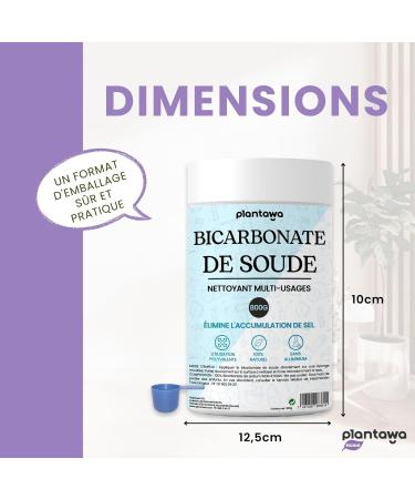 Plantawa Baking Soda Cleaning 800g | Baking Soda for Home Cleaning Multi-Purpose: Stain Remover Whitening & Eliminating Odors & Grease Natural Origin & Pure. - Buy Online on GoSupps.com