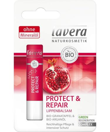 Lavera Protect & Repair Lip Balm - Organic Argan Oil & Grana Papaya - Vegan Natural Lip Care - 6 Pack - Buy Online on GoSupps.com