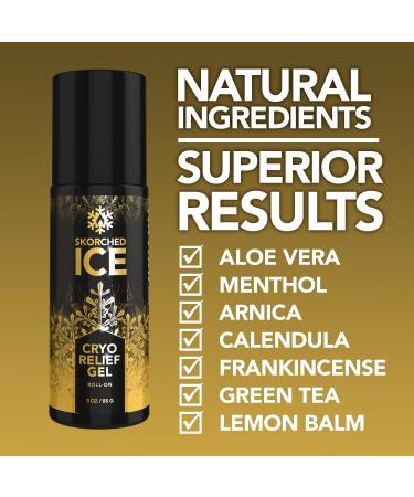 Pain Relief Cryotherapy Roll-On Gel | Natural Essential Oils for Joint & Muscle Pain Arthritis Back Knee & Elbow Relief - Buy Online on GoSupps.com