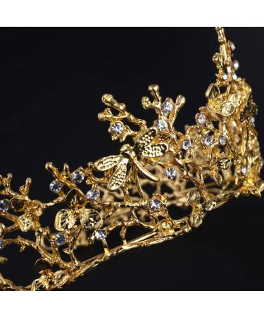 Frcolor Gold Crown Princess Tiara | Crystal Bridal Headband for Women - Buy Online on GoSupps.com