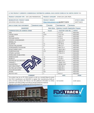 Urea Cream 40% - 250g Horn Skin Remover & Deep Moisture Lotion with Hyaluronic Acid Tea Tree & Aloe Vera for Feet Hands & Body - Buy Online on GoSupps.com