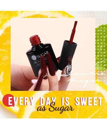 UR SUGAR Fall Gel Nail Polish Set - 6 Autumn Colors Maple Pumpkin Red Orange Glitter Kit for Thanksgiving & Halloween Gifts - Soak Off Nail Art Manicure Set for Women - Autumn Maple 6 Count - Buy Online on GoSupps.com