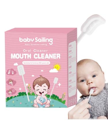 Baby mouth cleaner |Soft mouth cleaning stick - portable mouth -gau gum cleaner flexible toothbrush tongue cleaner for babies tongue mouth and dental care in box