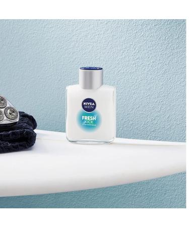 NIVEA MEN FRESH KICK After Shave Balm - Refreshing After Shave Lotion with Mint & Cactus Water | Men's Skin Care (3.38 Fl Oz) - International Shipping Available - Buy Online on GoSupps.com
