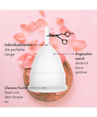 Eco Era Menstrual Cup Set Size S | Dye-Free Odorless Eco-Friendly Alternative to Tampons - Includes Cotton Bag & Bamboo Brush - 3-Piece Set - Buy Online on GoSupps.com