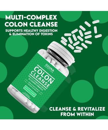 OZUNA NUTRITION Natural Colon Cleanse Detox High Strength Multi Complex for Bowel Cleanse Constipation Relief and Reduced Bloating 60 Capsules - Buy Online on GoSupps.com