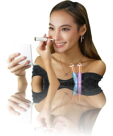 iMusthav Mini Facial Hair Remover for Women | 18K Gold-Plated Hypoallergenic Head | 360-degree LED Light | Handbag Friendly Design | Smooth Hair-Free Complexion | Amethyst - Buy Online on GoSupps.com
