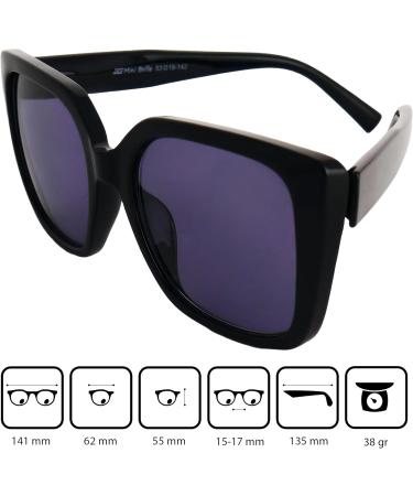 Stylish Retro Mini Glasses | Prescription Butterfly Sunglasses for Women | Thick Frame Free Case 1.0 Diopter - Buy Online on GoSupps.com