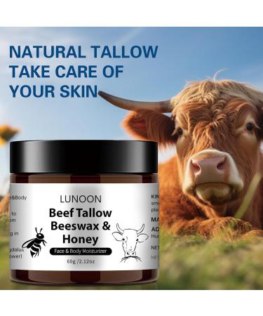 Beef Tallow and Honey Balm for Skin - Tallow Honey Skin Balm (2 oz) - Grass-Fed Beef Tallow & Raw Wild Honey Blend - All-Natural Moisturizer for Face & Body Tallow Balm for Skin Hydration - Buy Online on GoSupps.com