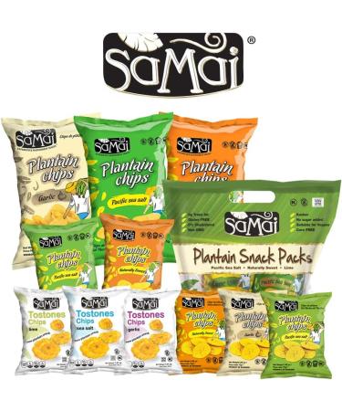 Samai Plantain Chips Naturally Sweet 2.65 Ounce (Pack of 15) - Packaging may vary - Buy Online on GoSupps.com