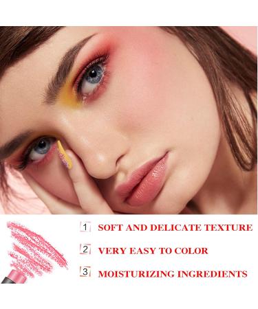 Cream Contour Blush Stick Long Lasting Waterproof Blush Stick for Cheeks&Lips Multipurpose Face Highlighting Concealing Cream Shimmer Contour Stick Makeup for Women 01 - Buy Online on GoSupps.com