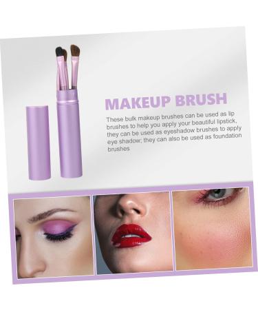 Minkissy 15 Pcs Horsehair Eyeshadow Brush Set - Makeup Brush Kit for Women - Thin Eyeliner & Gel Eyeliner Brushes - Travel Makeup Tools - Miss Mix Purple - Buy Online on GoSupps.com