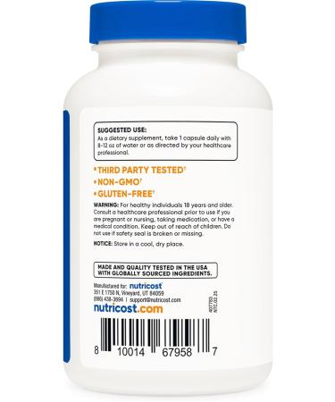 Nutricost Yohimbine HCl 5mg - Pack of 2 - 240 Capsules - Buy Online on GoSupps.com