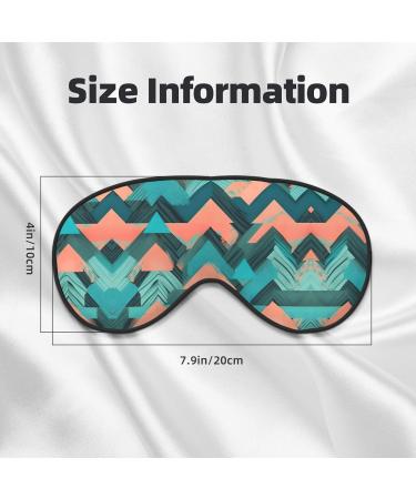 Buy Coral & Teal Arrows Print Unisex Sleep Mask | Double-Sided Eye Mask for Sound Sleep & Skin Care - Buy Online on GoSupps.com