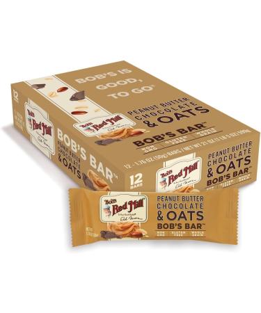 Bob's Red Mill Oat Bar Peanut Butter & Chocolate (Pack Contains 12 Units of 50g Each) - Buy Online on GoSupps.com