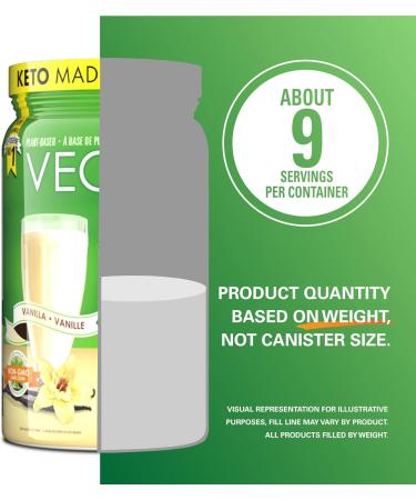 Keto Protein Powder with 10g MCT Per Scoop Dairy & Sugar Free 1g Net Carb Helps Ketosis Vanilla Flavour Lactose Free Plant Based Keto Protein Powder by Vegan Pure - 407g - Buy Online on GoSupps.com