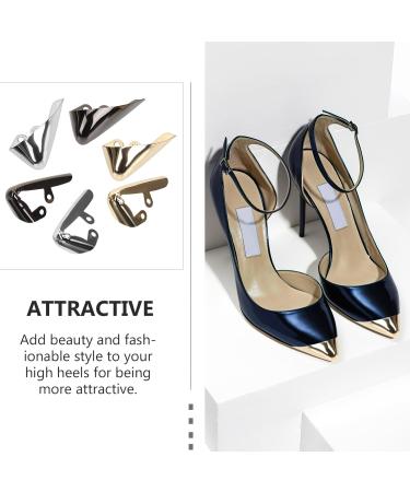 VALICLUD Metal High Heel Protector - 6pcs Durable Toe Caps for Shoe Protection Repair & Decoration - Buy Online on GoSupps.com