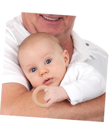 Ibasenice 18 PC Wooden Baby Accessories | Natural Wood Molar Rings & Teething Toys for Newborns - Buy Online on GoSupps.com