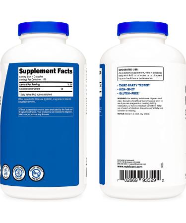 Nutricost Creatine Monohydrate 3000mg - 500 Capsules (3 Bottles) - Best Deal for Muscle Growth & Performance - Buy Online on GoSupps.com