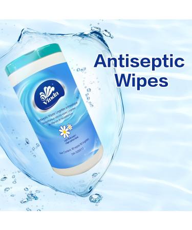 Vinda 480 Count (6 Packs) Tube Style Antiseptic Wipes Disinfectant Cleaning Sanitizing Hand Clean Wipes for Home Office Travel and Outdoor Use 80 count (Pack of 6) - Buy Online on GoSupps.com