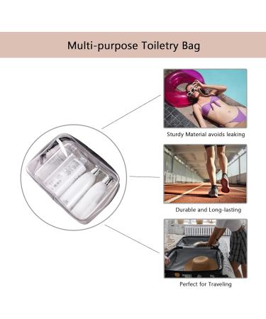 Transparent TSA Approved Toiletry Bags - 3 Pack Clear Travel Bags for Toiletries - Buy Online on GoSupps.com
